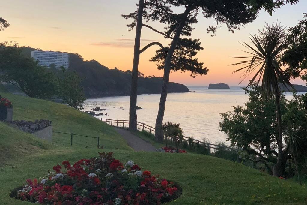 **Sunny And Bright, Thatchers Rock One Bed Beach Front Apartment*** Torquay Buitenkant foto